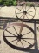 Set of Iron Wheels (Approx. 23 Inches Round)