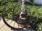 Pair of Lg. 35 1/2 In Round Iron Wheels