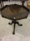 Wood Carved Claw Foot Octagon Table