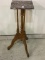 Antique wood Pedestal Fern Stand w/ Chocolate
