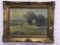 Ornate Framed Vintage Landscape Painted Signed