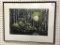 Framed Watercolor Abstract Forest Scene
