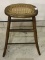 Antique Cane Seat Stool (22 Inches Tall)