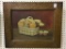 Rustic Framed Fruit Painting on Board