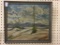 Framed Landscape Painting on Board by JD Becker