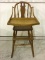Child's Antique High Chair w/ Lift Tray