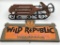 Lot of 2 Including Sm. Decorative Wood & Iron