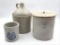 Lot of 3 Stoneware Pieces Including Sm.