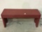 Red Paint Wash Stand Bench