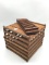 Lot of 2 Including Primitive Egg Carrier & Wood