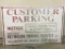 Metal Sign Customer Parking Reynolds Towing