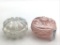 Lot of 2 Vintage Fenton Powder Jars w/ Lids