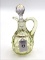 Vintage Vaseline Glass Cruet w/ Stopper