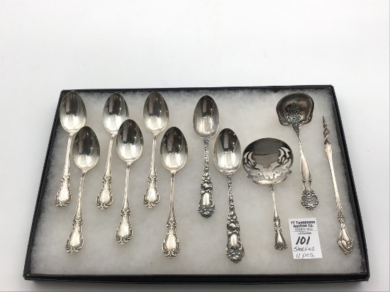 Lot of 11 Sterling Silver Flatware Pieces