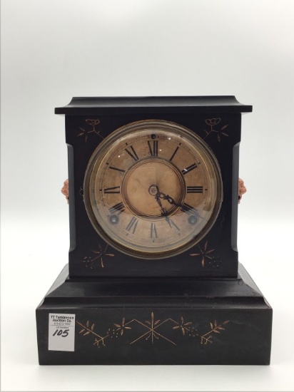 Antique Iron Ansonia Keywind Clock