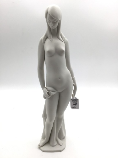 Lg. 18 Inch Retired  Lladro Nude Women Porcelain