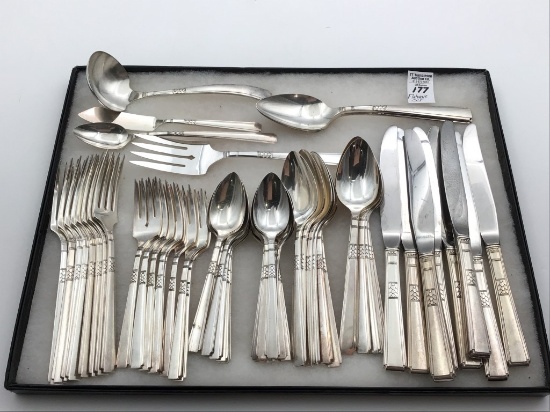 Set of 1881 Rogers Silver plate Oneida Flatware