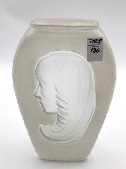 Art Deco Phoenix Glass Madonna Vase