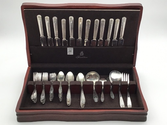 Lg. Set of Lady Doris Silverplate Flatware-Service
