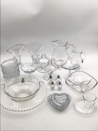 Lg. Set of Approx. 27 Pieces of Candlewick