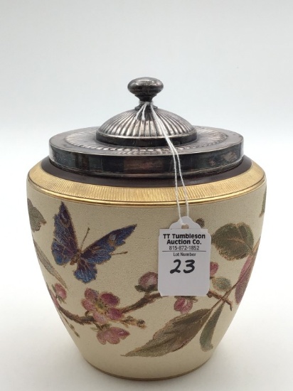 Englishware Fruit Tapestry Design Biscuit Jar