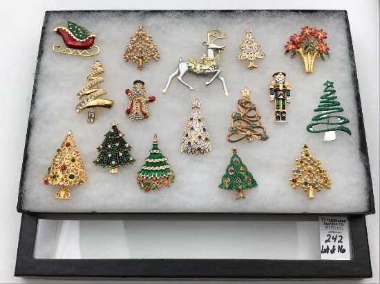 Jewelry Collection of Various Christmas