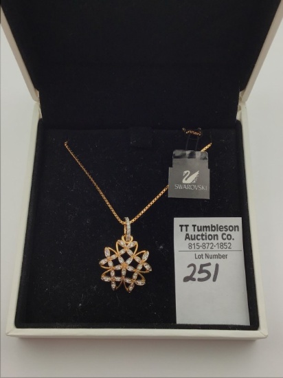 Swarovski Crystal Snowflake Star Necklace