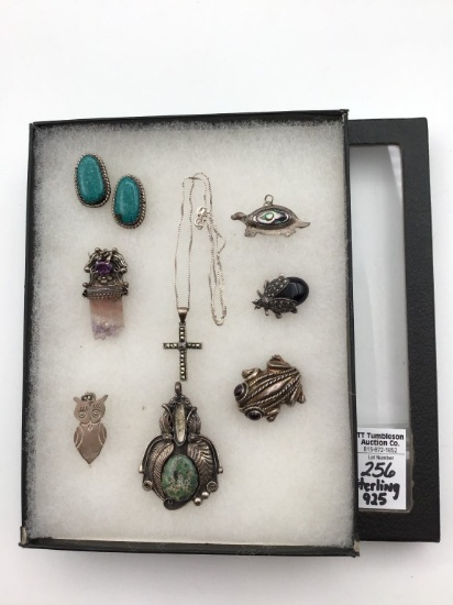 Group of Sterling Silver Jewelry Including