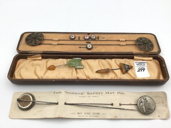 Group of Various Vintage Hat Pins