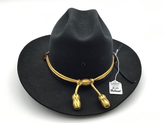 Stetson Black Felt Hat-Chicago Size 7 1/8