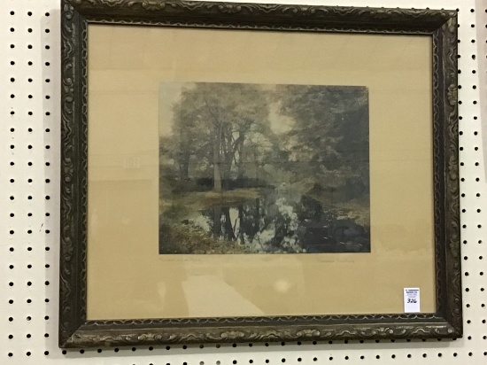 Framed-Signed Wallace Nutting "Russet & Gold"
