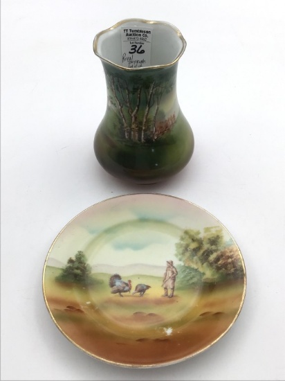 Lot of 2 Royal Bayrueth Including Hand Painted