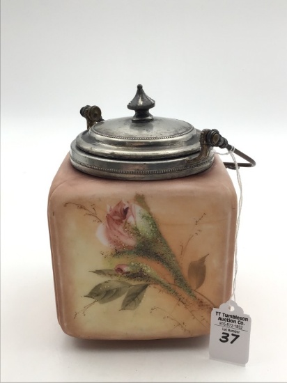 Vintage Mt. Washington Floral Design Biscuit