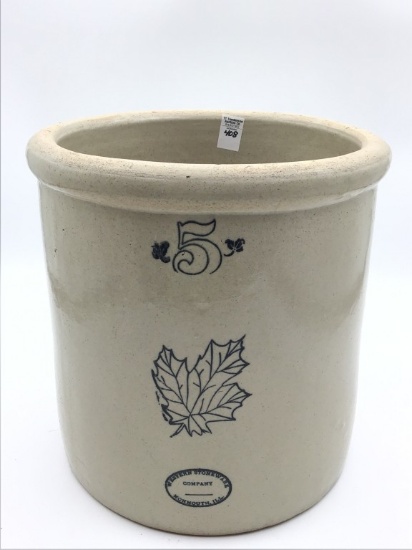 5 Gal Crock Front Marked Western Stoneware Co.