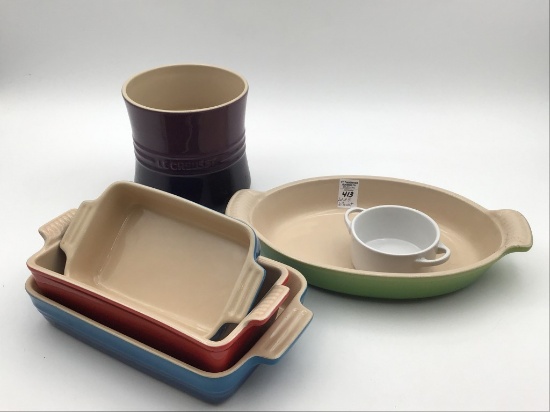 Lot of 5 Le Creuset Including Baking Dishes