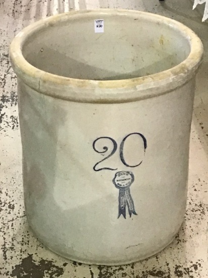 20 Gal Blue Ribbon Brand Buckeye Pottery Co.