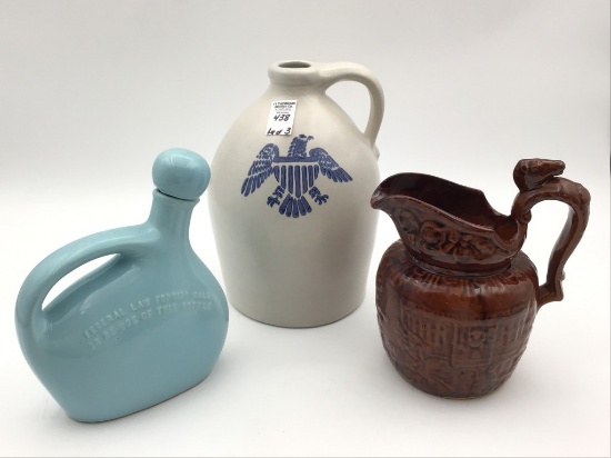 Lot of 3 Stoneware Pieces Including