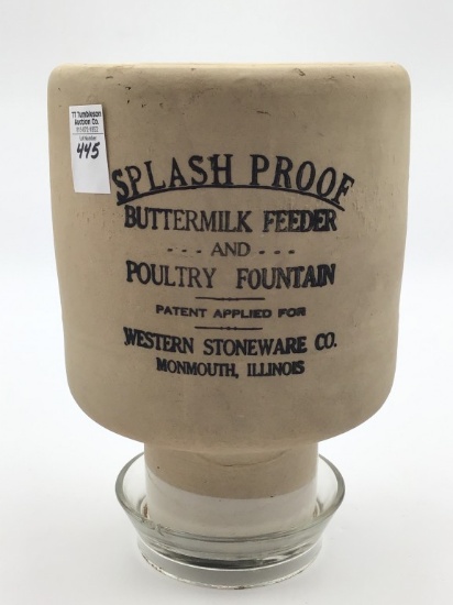 Splash Proof Stoneware Buttermilk Feeder
