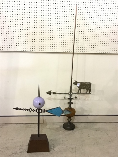 Lot of 2-Lightening Globe Stands-Directional