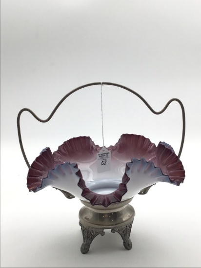 Antique Brides Basket w/ Un-Marked Holder