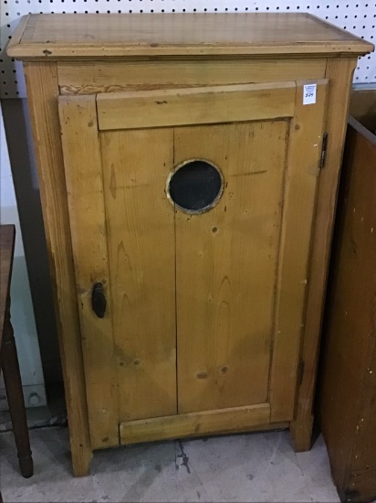 Sm, Primitive One Door Pie Cabinet