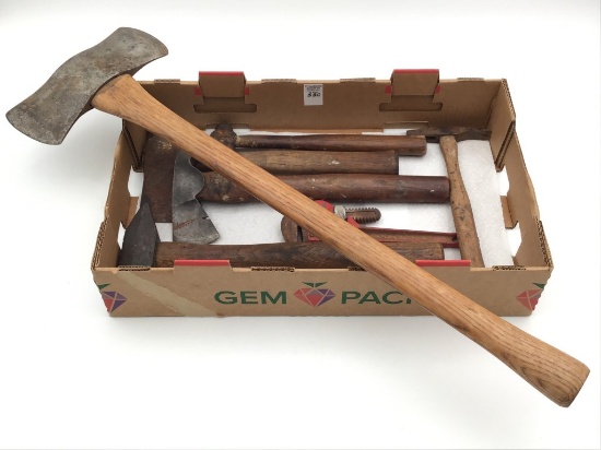 Group of Tools Including Plume Dbl Edge Axe,