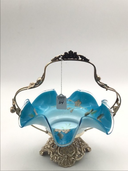 Victorian Brides Basket w/ Un-Marked Holder