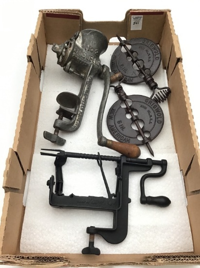 Collection Including  Vintage Apple Peeler,