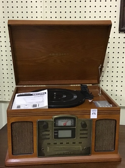 Crosley Table Top Phonograph Radio/Cassette