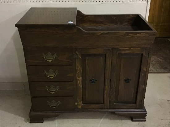 Dry Sink Cabinet (35 Inches Tall X 39 X 19 1/2)