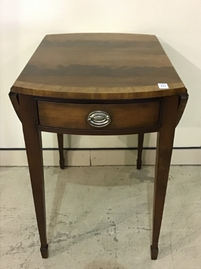 Ethan Allen One Drawer Drop Leaf Lamp or Side