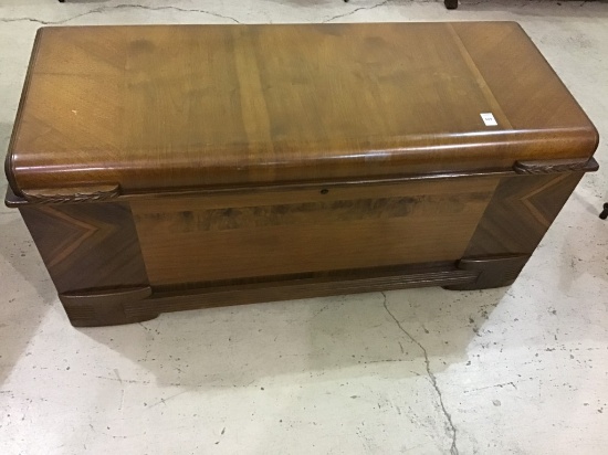 Antique Wood Cedar Chest w/ Key
