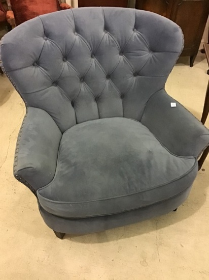 Blue Upholstered Chair (Pick up Only)