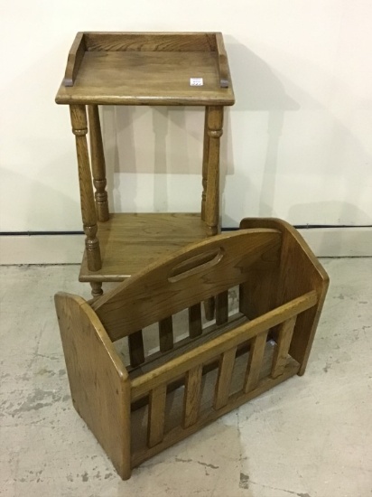 Lot of 2 Including Sm. Stand w/ Lower Shelf
